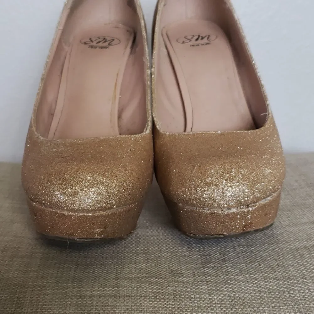 SM New York gold glitter